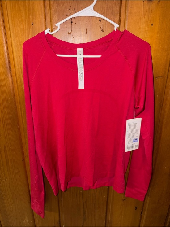 lululemon athletica Tops - lululemon athletica Long-Sleeve Crew Top in Bright Pink